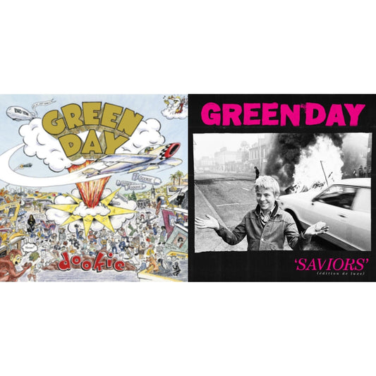 Green Day - Saviors (Edition De Luxe/2LP/Hot Pink W/ White Splatter Vinyl) & Dookie