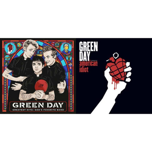 Green Day - Greatest Hits: God's Favorite Band (X) & American Idiot (W/Poster) - LP Vinyl Bundle