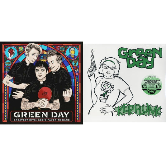 Green Day - Greatest Hits: God's Favorite Band (X) & Kerplunk (120G/7Inch Single) - LP Vinyl Bundle