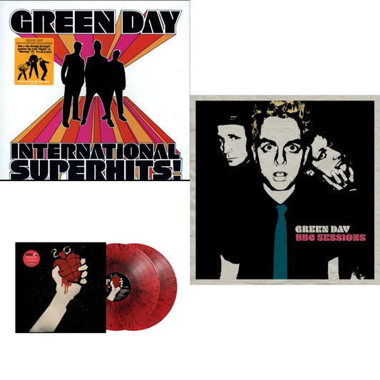 Green Day - International Superhits & American Idiot (2LP/Red & Black Splatter Vinyl) & Bbc Sessions (X) (2LP)