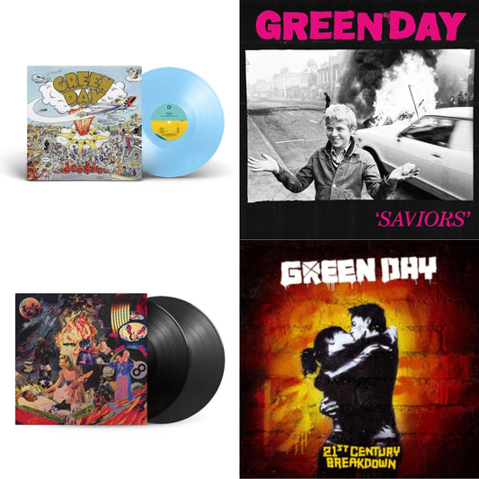 Green Day - Dookie (X) (Baby Blue LP Vinyl) & Saviors (180G/Deluxe LP Vinyl) & Insomniac (25Th Anniversary/2LP) & 21St Century Breakdown