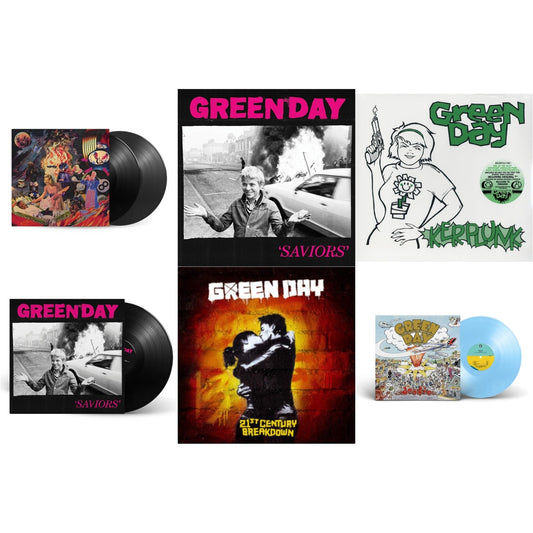 Green Day - Dookie (X) (Baby Blue LP Vinyl) & Saviors (180G/Deluxe LP Vinyl) & Saviors & Insomniac (25Th Anniversary/2LP) & 21St Century Breakdown & Kerplunk (120G/7Inch Single)