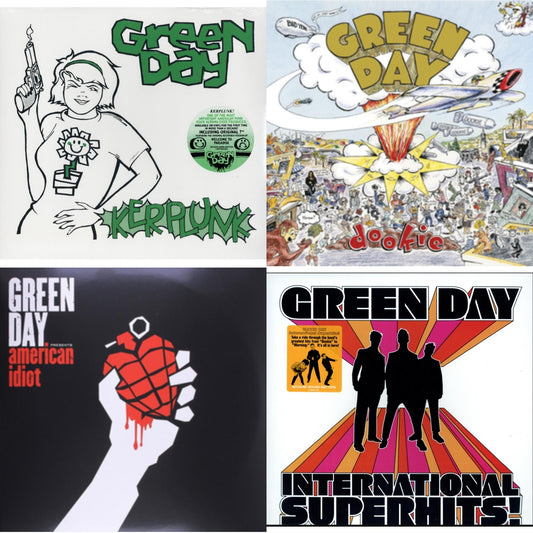 Green Day - International Superhits & American Idiot & Kerplunk (120G/7Inch Single) & Dookie - LP Vinyl Bundle
