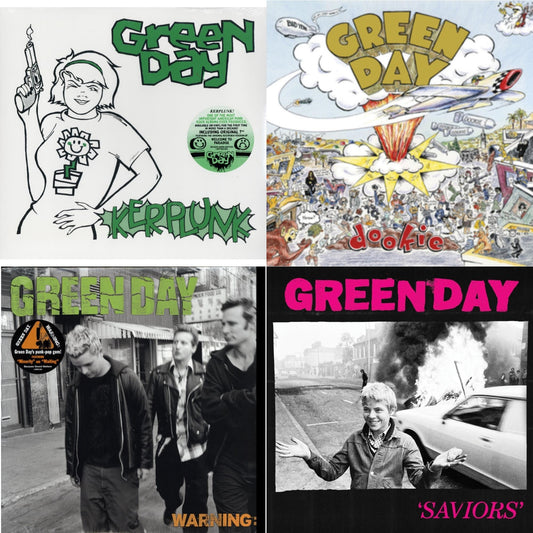 Green Day - Warning & Saviors (180G/Deluxe LP Vinyl) & Kerplunk (120G/7Inch Single) & Dookie