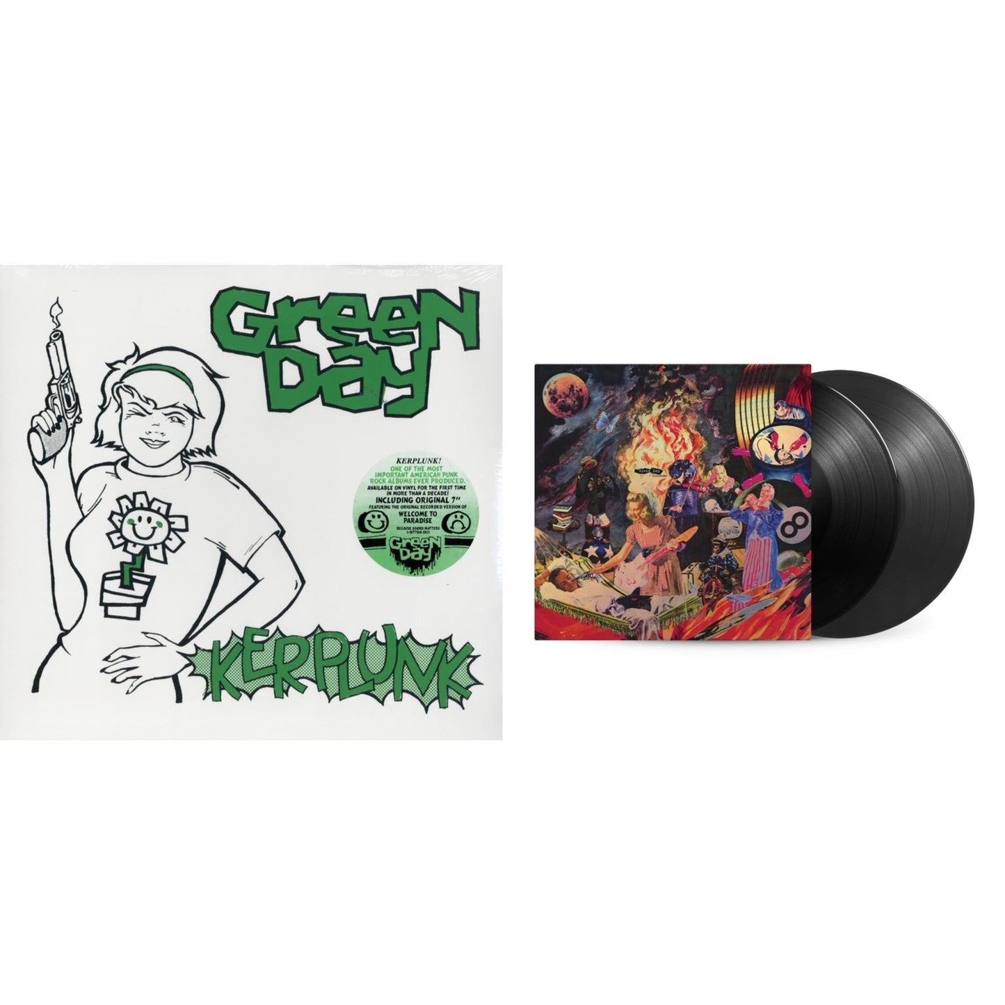 Green Day - Insomniac (25Th Anniversary/2LP) & Kerplunk (120G/7Inch Single)