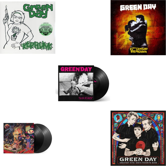Green Day - Saviors & Insomniac (25Th Anniversary/2LP) & Greatest Hits: God's Favorite Band (X) & 21St Century Breakdown & Kerplunk (120G/7Inch Single)