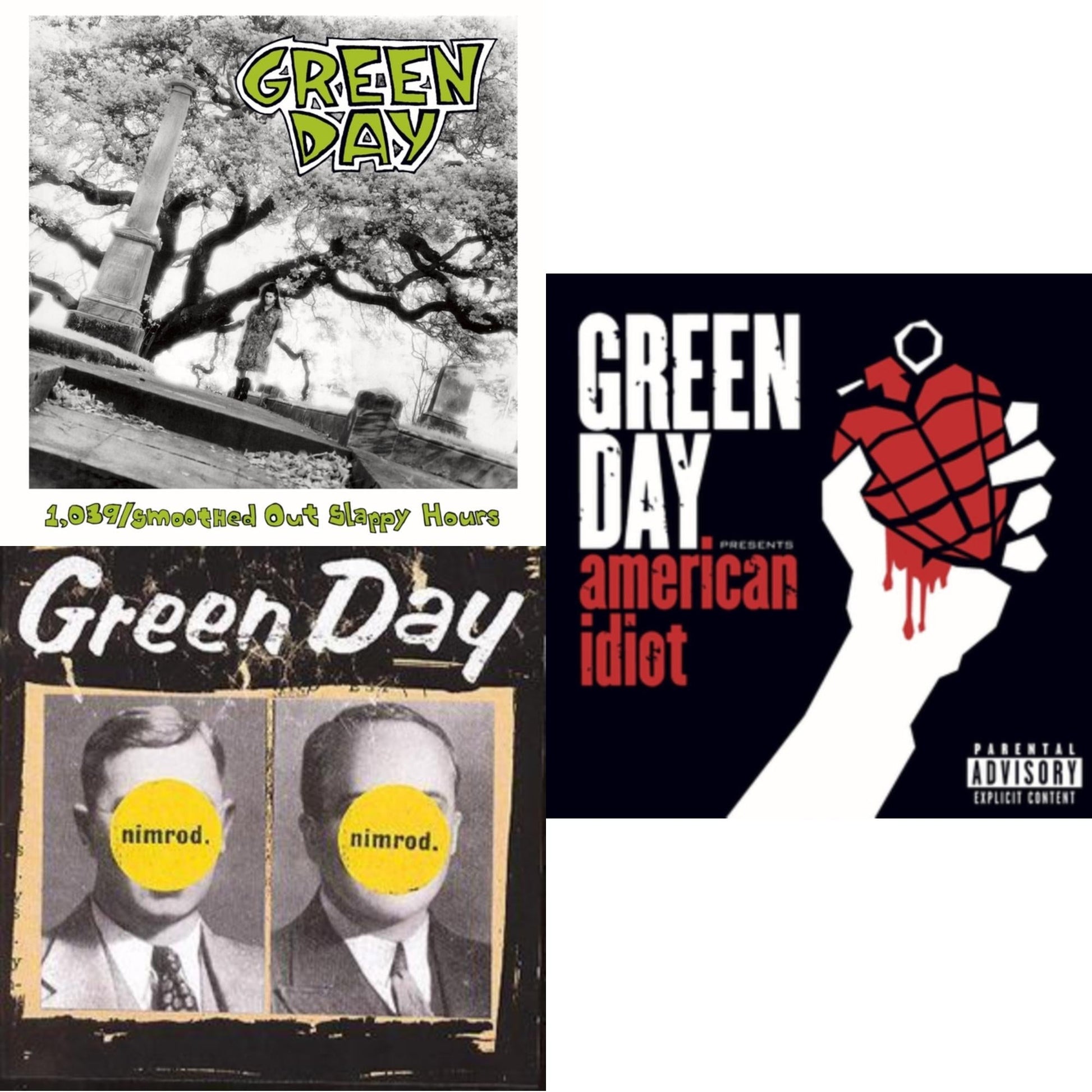 Green Day - 1,039 / Smoothed Out Slappy Hours & Nimrod & American Idiot - CD Bundle