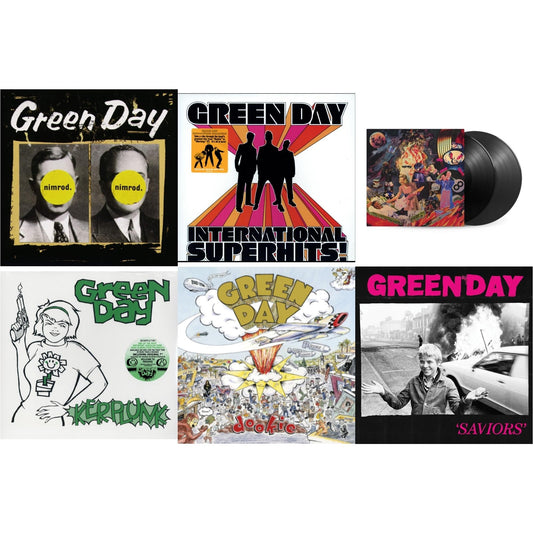 Green Day - International Superhits & Saviors (180G/Deluxe LP Vinyl) & Insomniac (25Th Anniversary/2LP) & Nimrod & Kerplunk (120G/7Inch Single) & Dookie