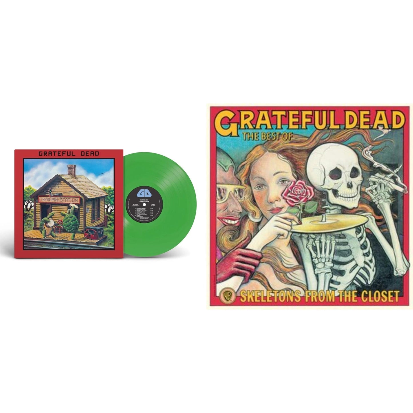 Grateful Dead - Terrapin Station (Emerald Green LP Vinyl) (Syeor) & Skeletons From The Closet: The Best Of Grateful Dead