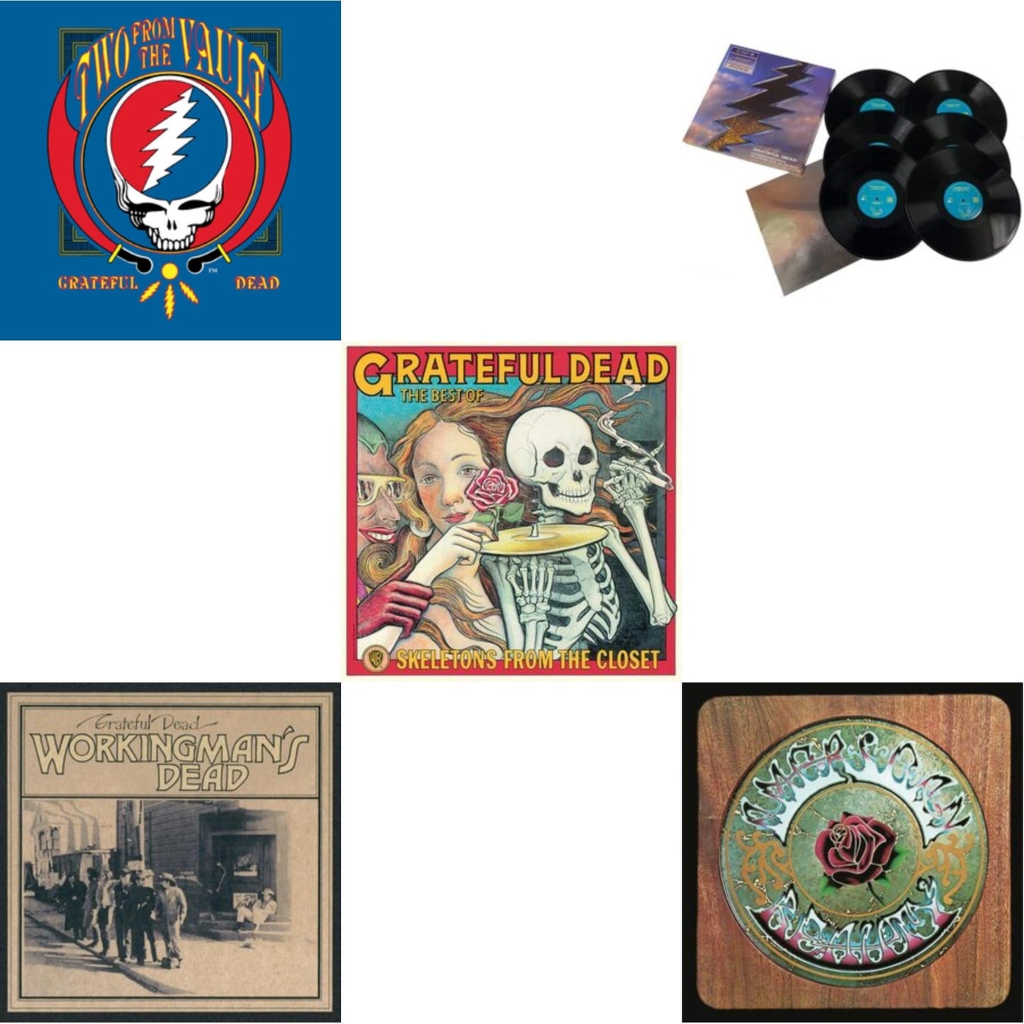 Grateful Dead - Workingman's Dead (180G) & American Beauty & Skeletons From The Closet: The Best Of Grateful Dead & Two From The Vault & Dick’S Picks Vol. 19: 10/19/73 Oklahoma City Fairgrounds Arena, Oklahoma City, Ok (Limited/180G/6LP)