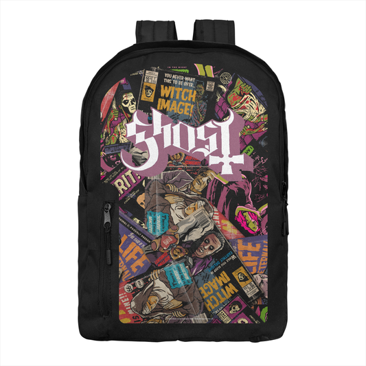Ghost Magazines Backpack Bag Black Officially Licensed