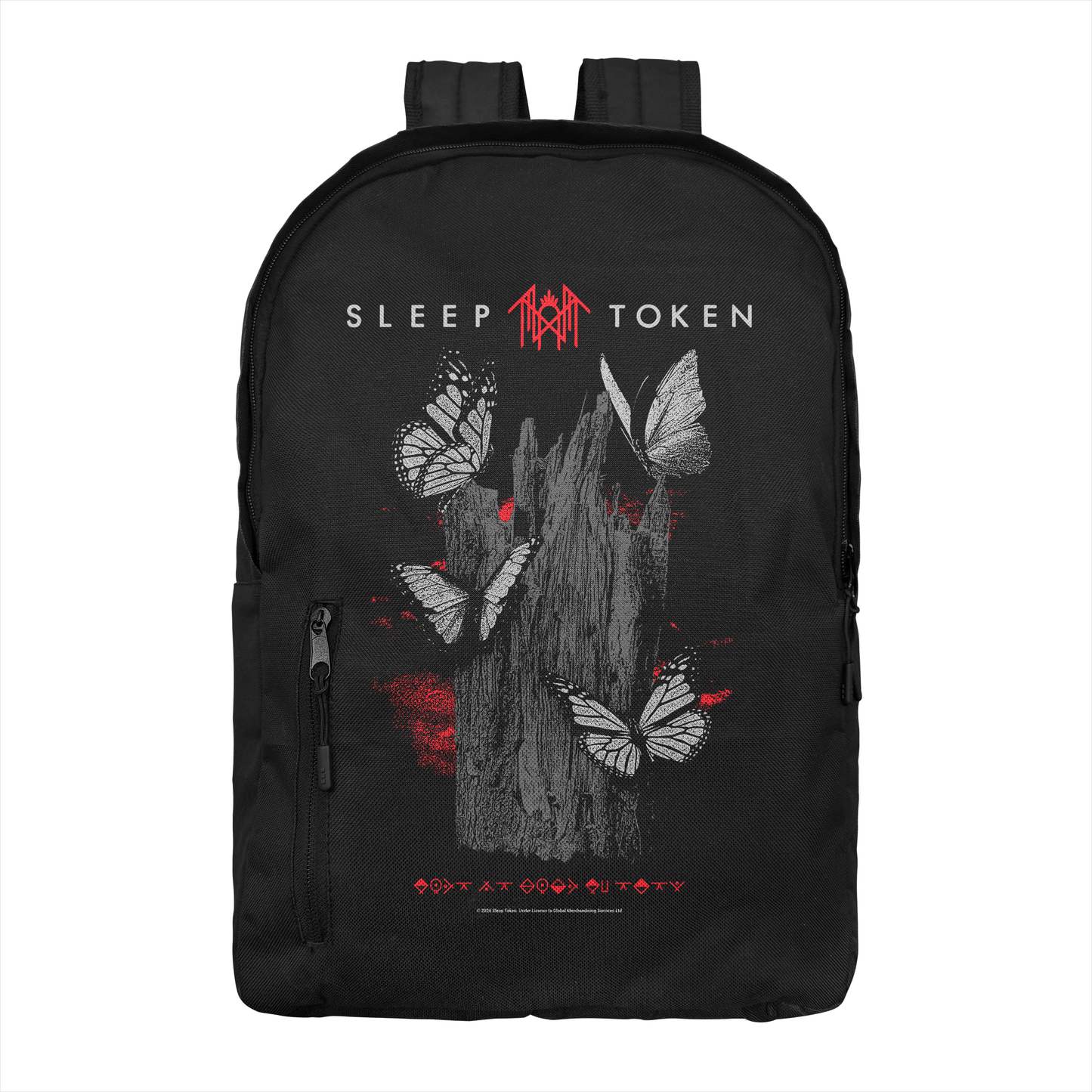 Sleep Token Butterflies Backpack Bag Black Officially Licensed