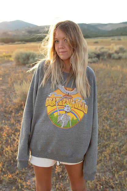 Grateful Dead Oversized Sweatshirt Grey