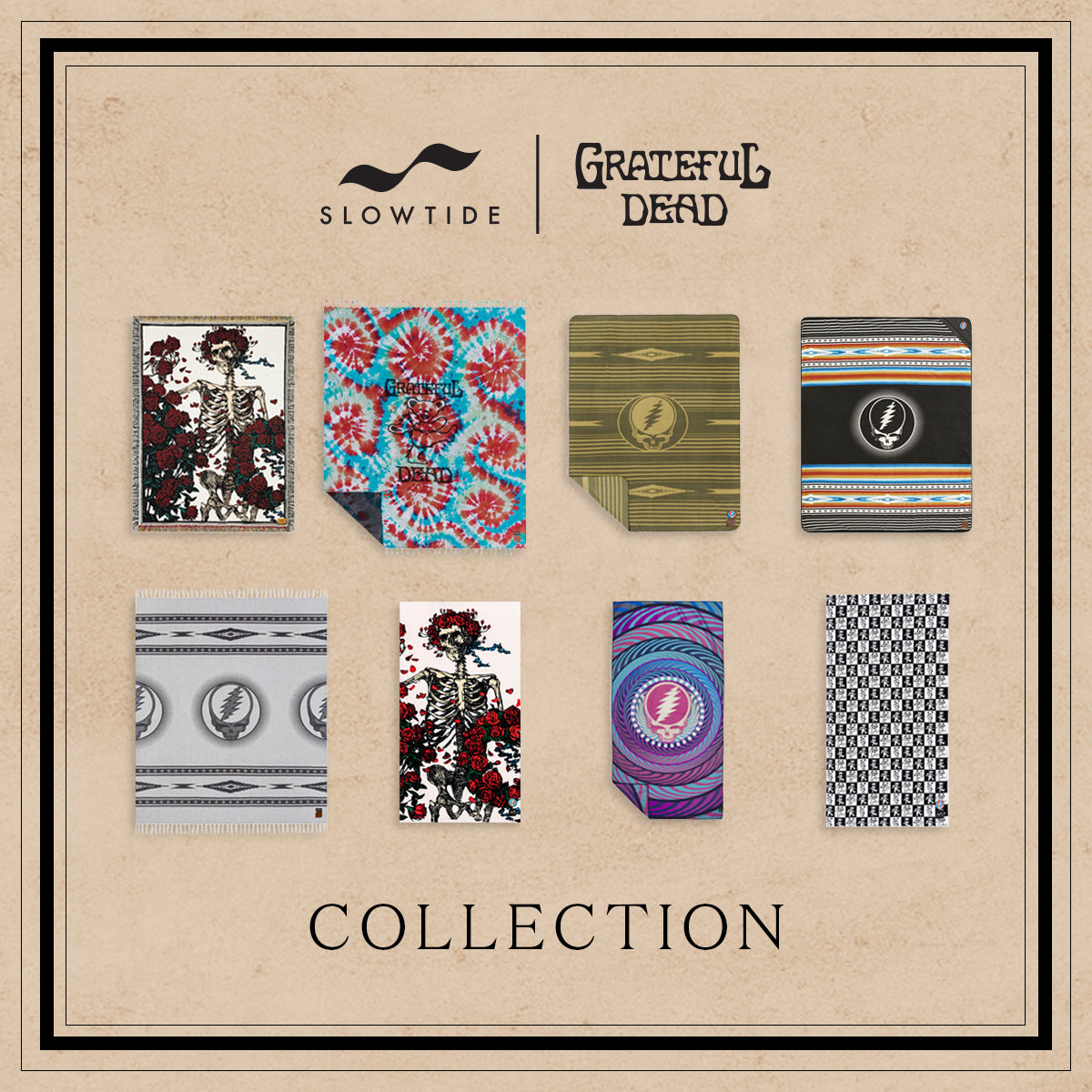 Stanley Lightweight Quick-Dry Travel Towel | Grateful Dead x Slowtide