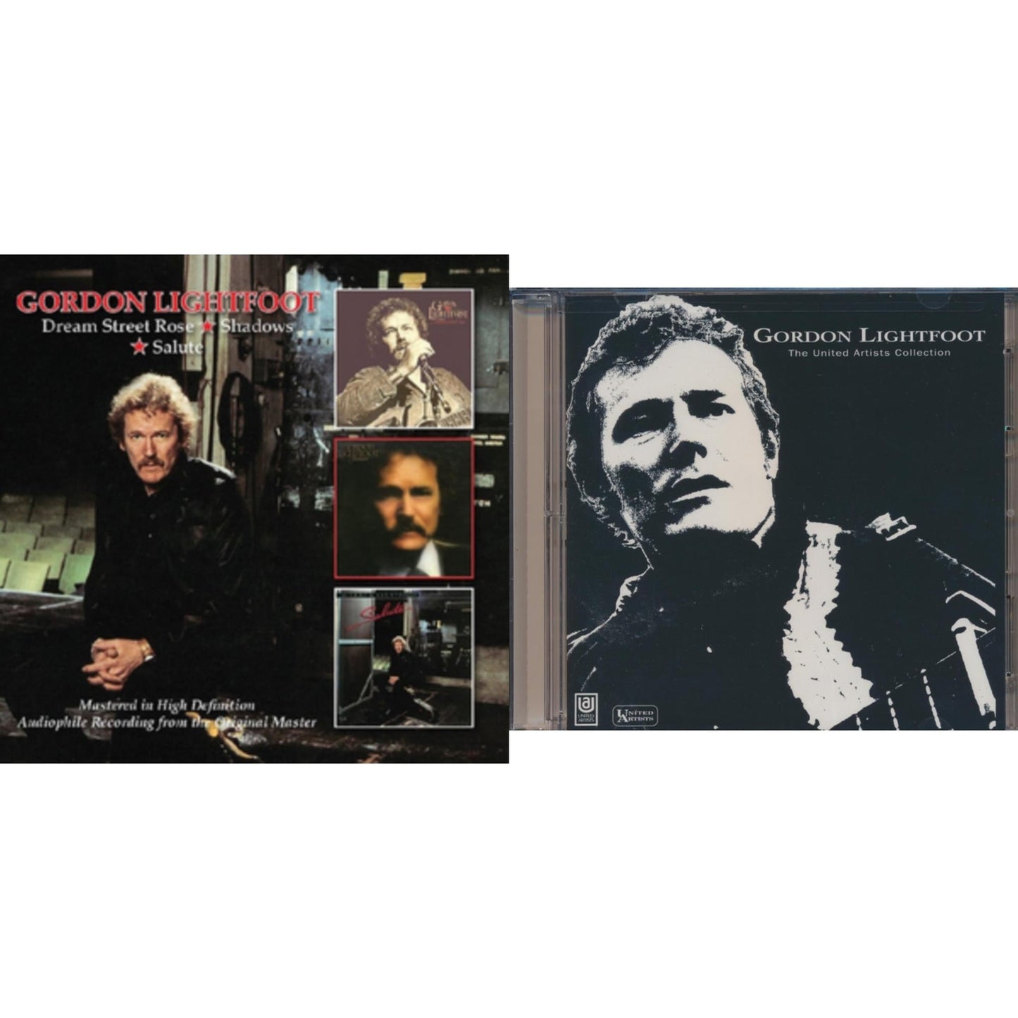 Gordon Lightfoot - Dream Street Rose / Shadows / Salute (Remastered) & United Artists Collection - CD Bundle