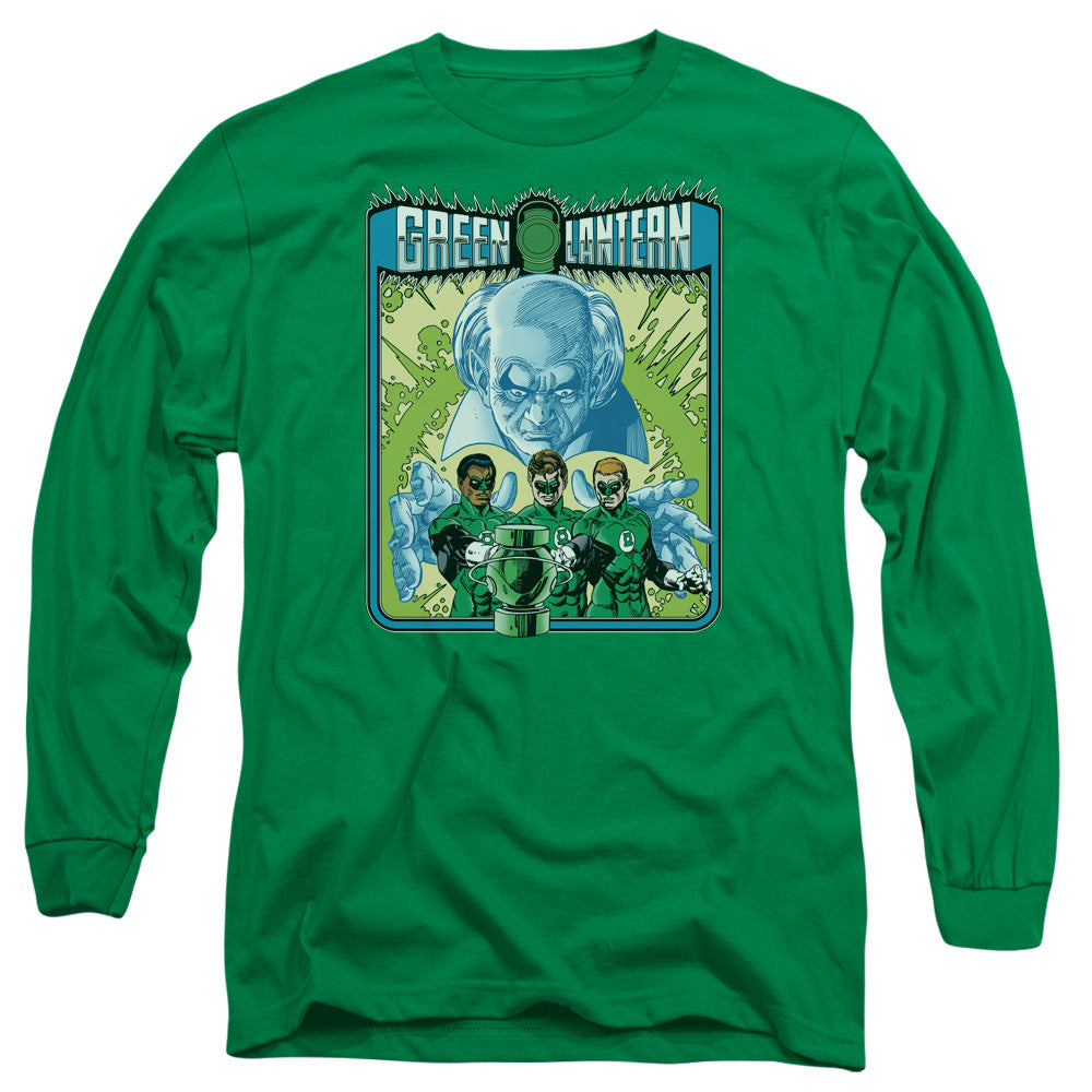 Green Lantern Gl #184 Cover Mens Long Sleeve Shirt Kelly Green Officially Licensed