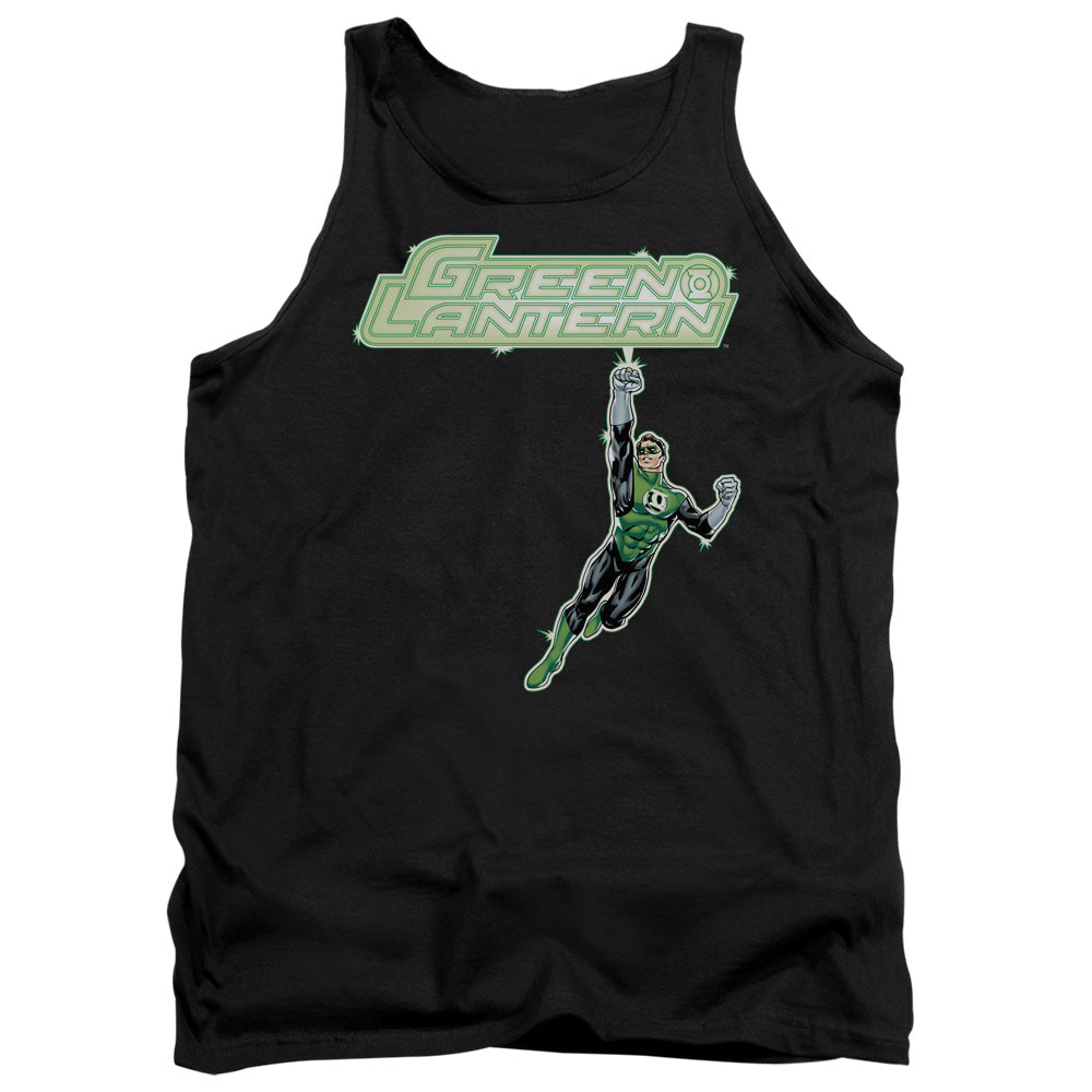 Green Lantern Energy Construct Logo Mens Tank Top Shirt Black