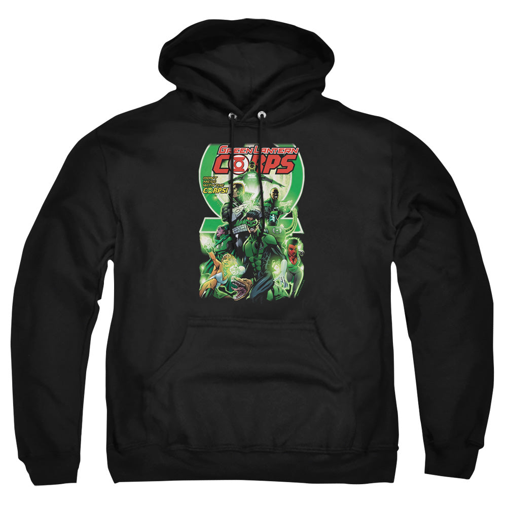 Green Lantern Gl Corps #25 Cover Mens Hoodie Black Officially Licensed