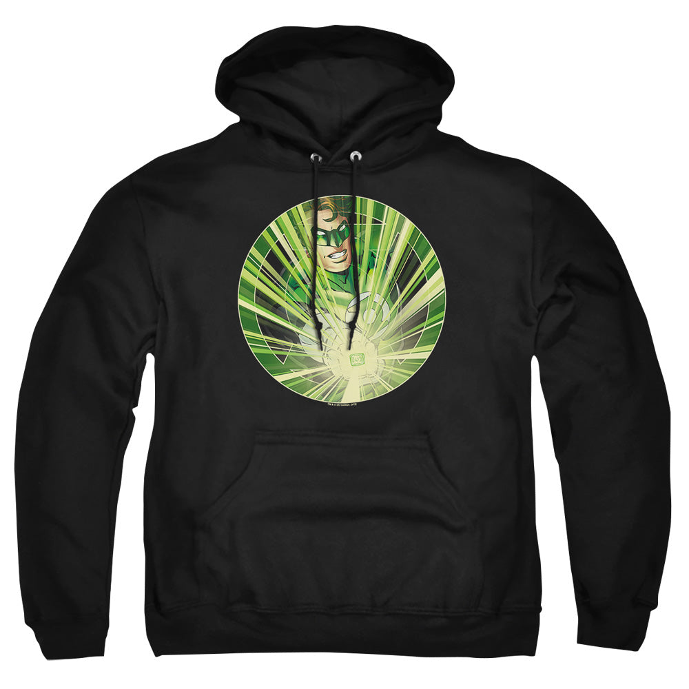 Green Lantern Light Em Up Mens Hoodie Black Officially Licensed