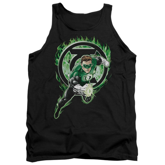 Green Lantern Space Cop Mens Tank Top Shirt Black