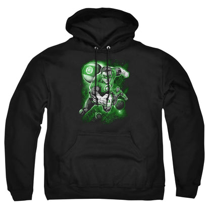 Green Lantern Lantern Planet Mens Hoodie Black Officially Licensed