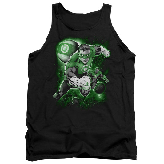 Green Lantern Lantern Planet Mens Tank Top Shirt Black