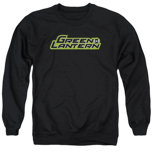 Green Lantern Scribble Title Mens Crewneck Sweatshirt Black
