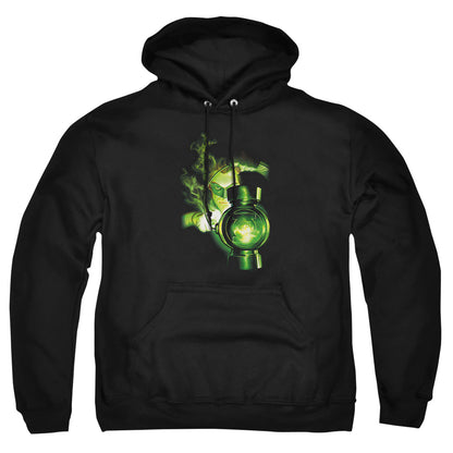 Green Lantern Lantern Light Mens Hoodie Black Officially Licensed