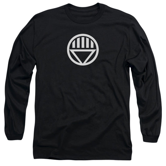 Green Lantern Black Lantern Logo Mens Long Sleeve Shirt Black Officially Licensed