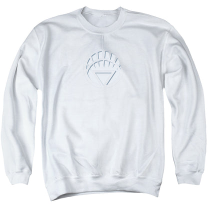 Green Lantern White Lantern Logo Mens Crewneck Sweatshirt White