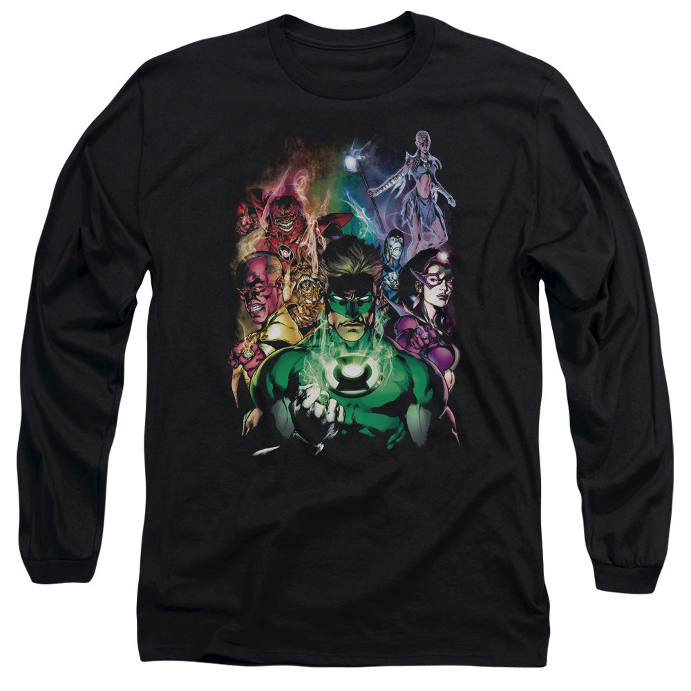 Green Lantern The New Guardians Mens Long Sleeve Shirt Black Officially Licensed
