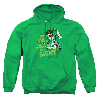 Green Lantern No Evil Mens Hoodie Kelly Green Officially Licensed