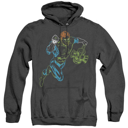 Gl Neon Lantern Heather Mens Hoodie Black Officially Licensed