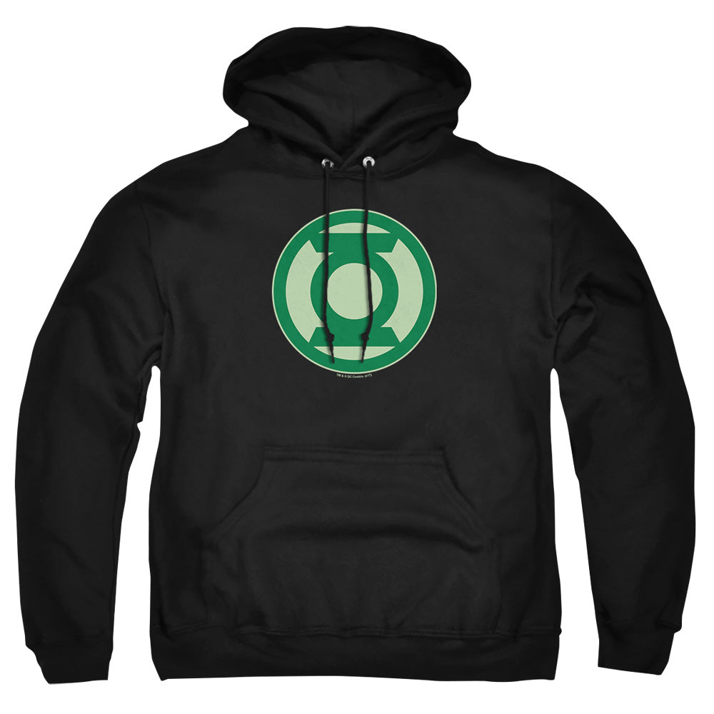 Green Lantern Green Symbol Mens Hoodie Black Officially Licensed