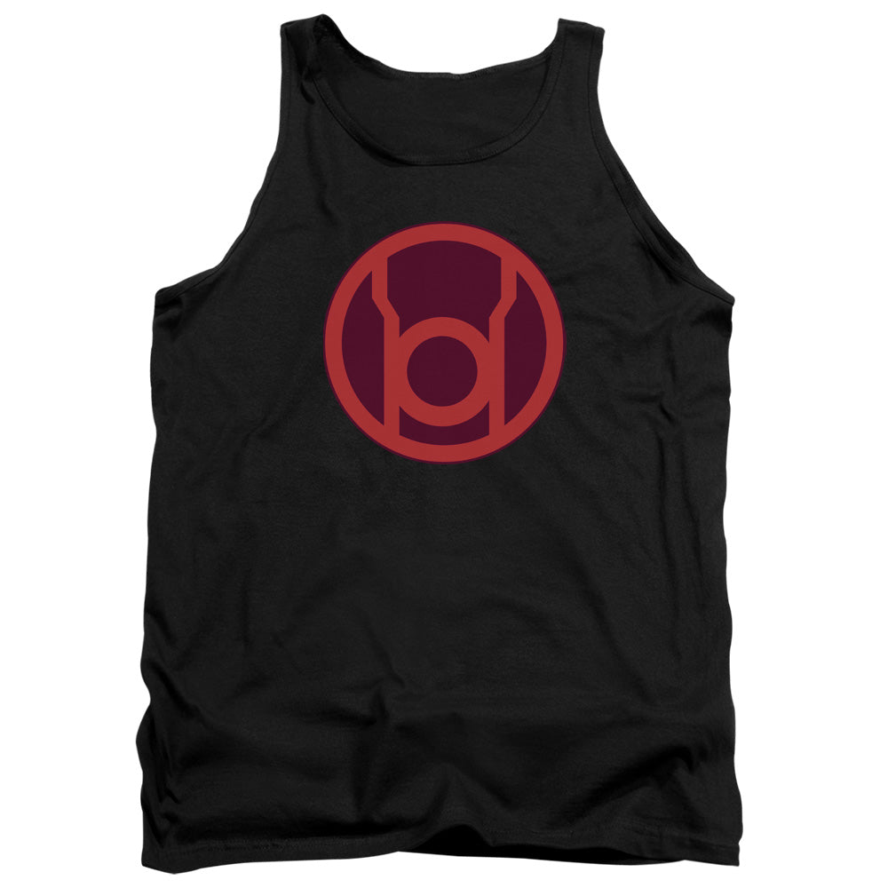 Green Lantern Red Symbol Mens Tank Top Shirt Black