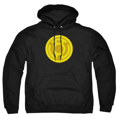 Green Lantern Yellow Symbol Mens Hoodie Black Officially Licensed