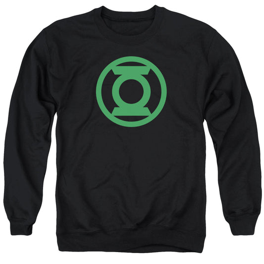 Green Lantern Green Emblem Mens Crewneck Sweatshirt Black