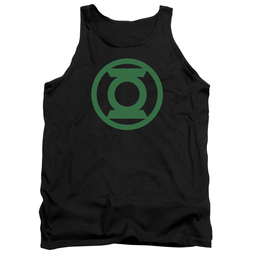 Green Lantern Green Emblem Mens Tank Top Shirt Black