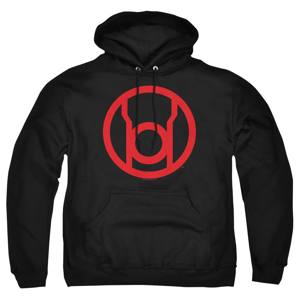 Green Lantern Red Emblem Mens Hoodie Black Officially Licensed