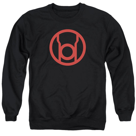 Green Lantern Red Emblem Mens Crewneck Sweatshirt Black