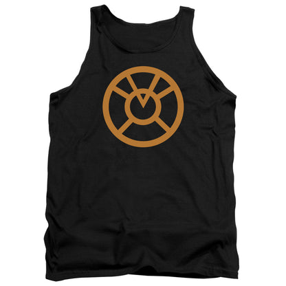 Green Lantern Orange Emblem Mens Tank Top Shirt Black