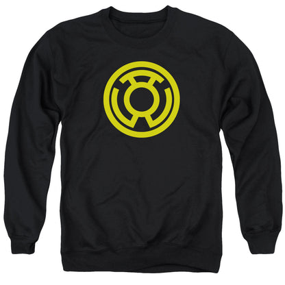 Green Lantern Yellow Emblem Mens Crewneck Sweatshirt Black