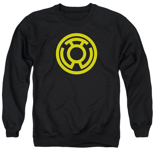 Green Lantern Yellow Emblem Mens Crewneck Sweatshirt Black
