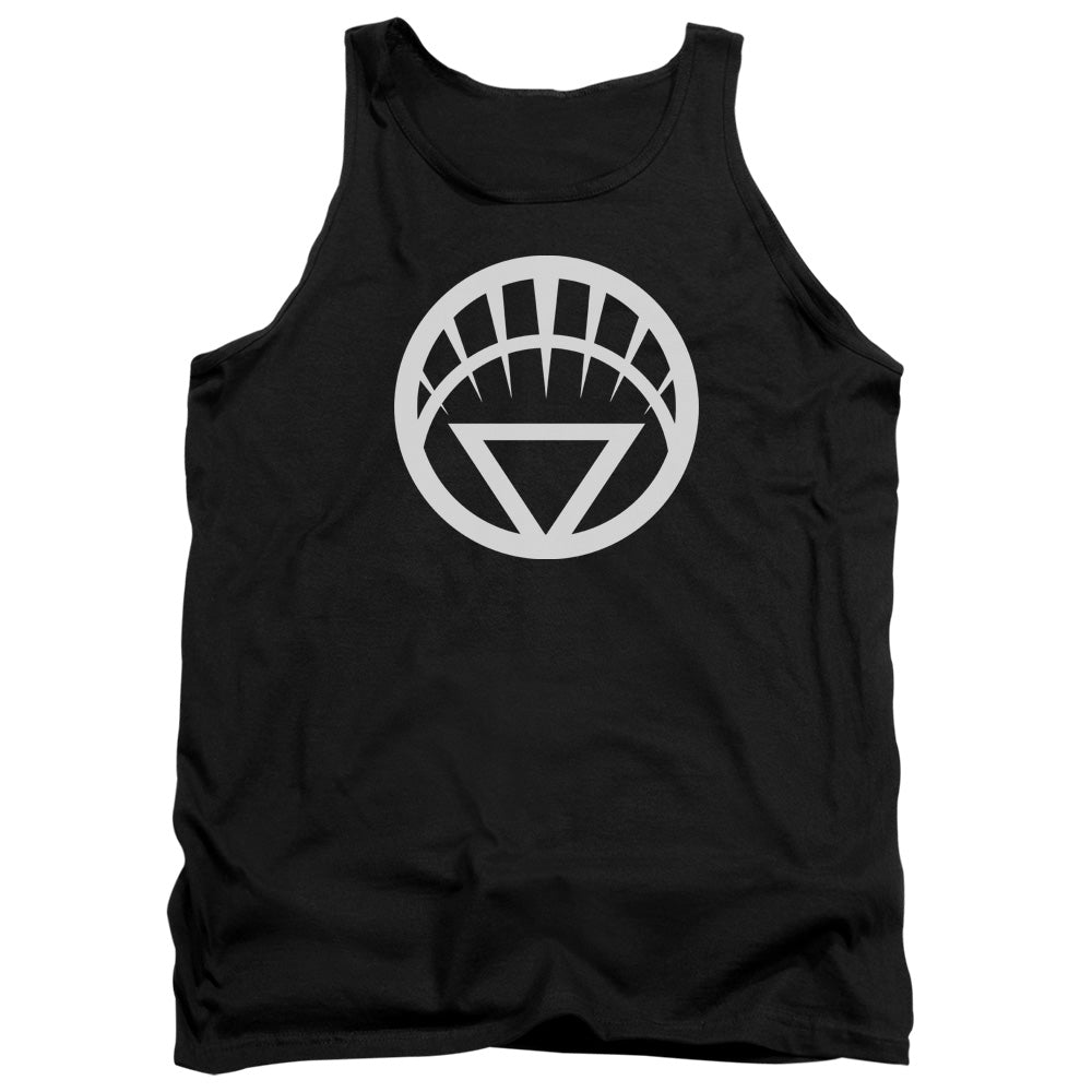 Green Lantern White Emblem Mens Tank Top Shirt Black