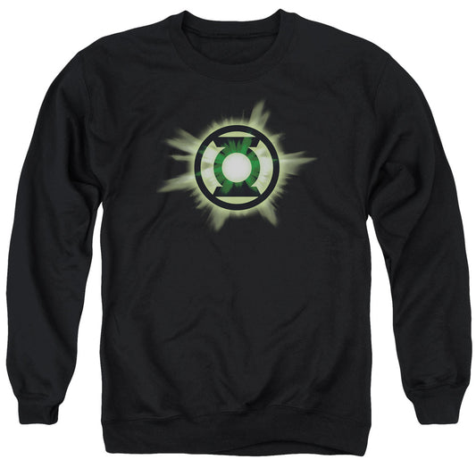 Green Lantern Green Glow Mens Crewneck Sweatshirt Black