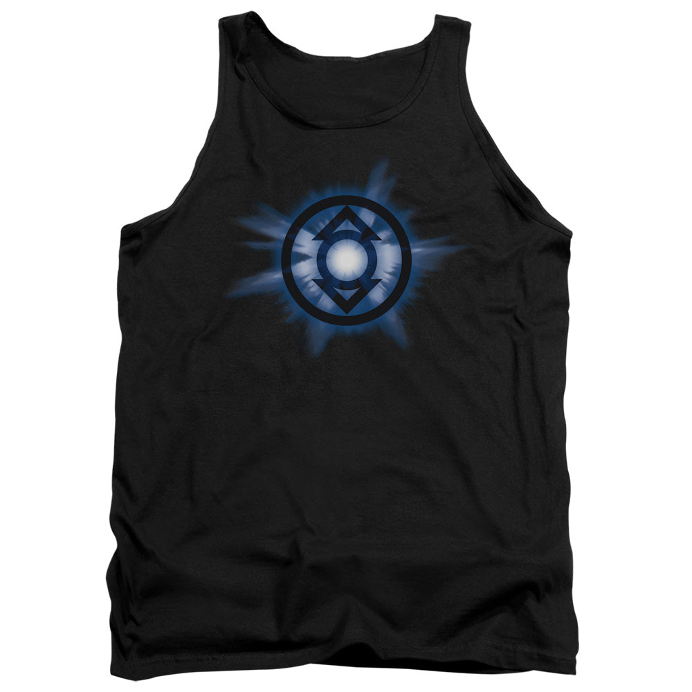 Green Lantern Indigo Glow Mens Tank Top Shirt Black