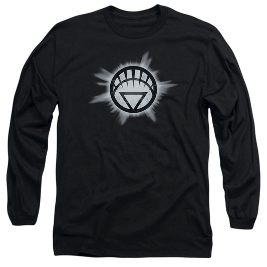 Green Lantern White Glow Mens Long Sleeve Shirt Black Officially Licensed