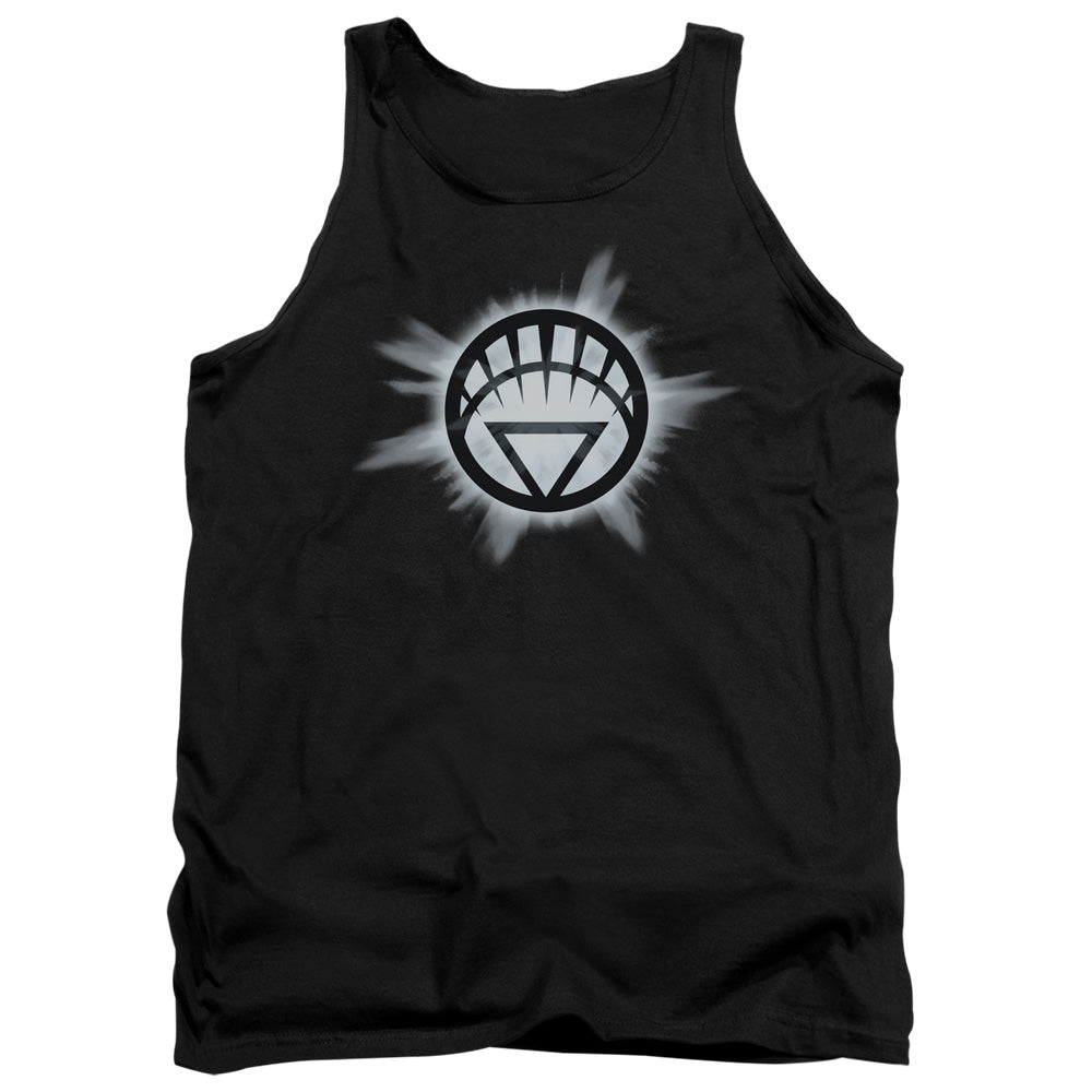 Green Lantern White Glow Mens Tank Top Shirt Black