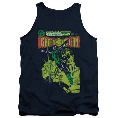Green Lantern Vintage Cover Mens Tank Top Shirt Navy Officially Licensed