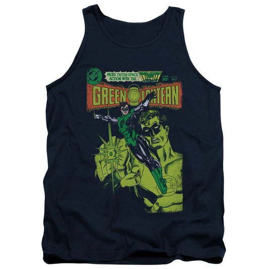 Green Lantern Vintage Cover Mens Tank Top Shirt Navy